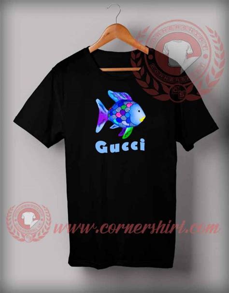 rainbow fish gucci shirt